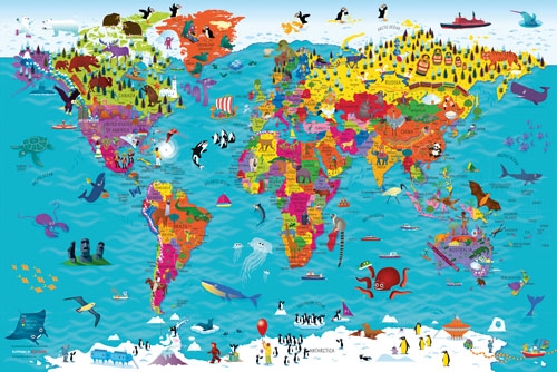 COLLINS CHILDREN'S WORLD MAP