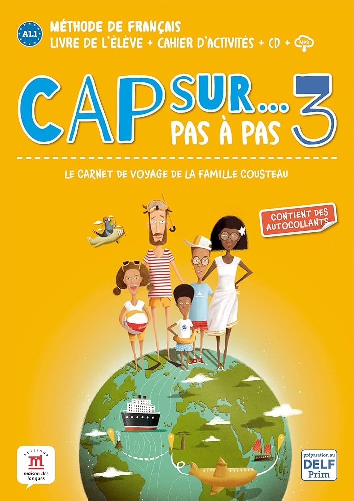 CAP SUR PAS A PAS 3 LIVRE DE LELEVE + CAHIER DACTI