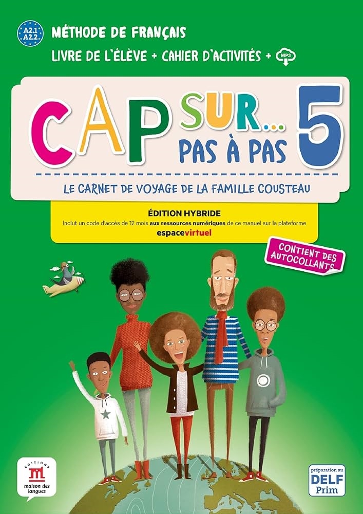 CAP SUR PAS A PAS 5 LIVRE+CAHIER HYBRIDE
